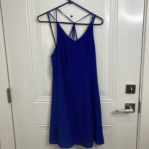 Dark Blue Strappy Dress - She + Sky - Large